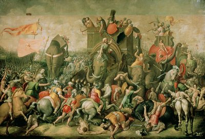 The Battle of Zama, 202 BC by Giulio Romano